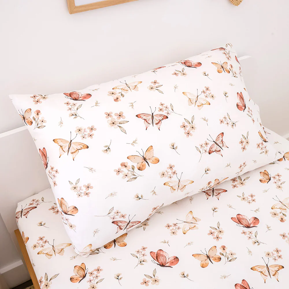 Snuggle Hunny Kids Single Pillowcase Butterfly