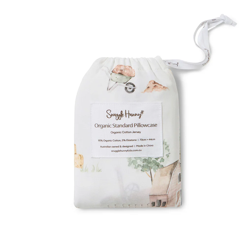 Snuggle Hunny Single Pillowcase - Diggers & Tractors - Image 5