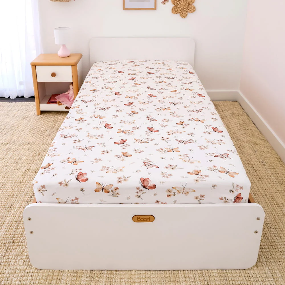 Snuggle Hunny Single Fitted Sheet - Butterfly - Image 3