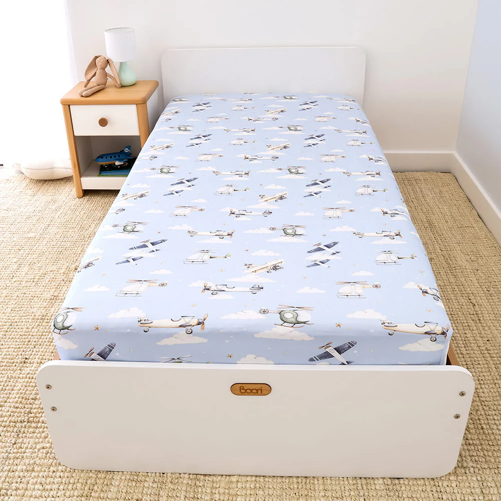 Snuggle Hunny Single Fitted Sheet - Taking Flight - Image 3