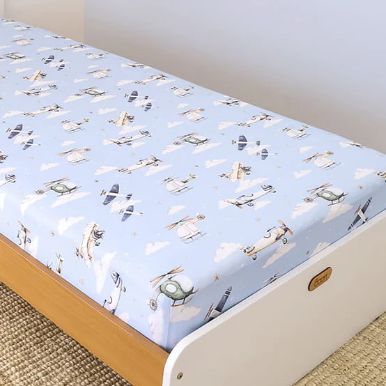 Snuggle Hunny Single Fitted Sheet - Taking Flight - Image 4