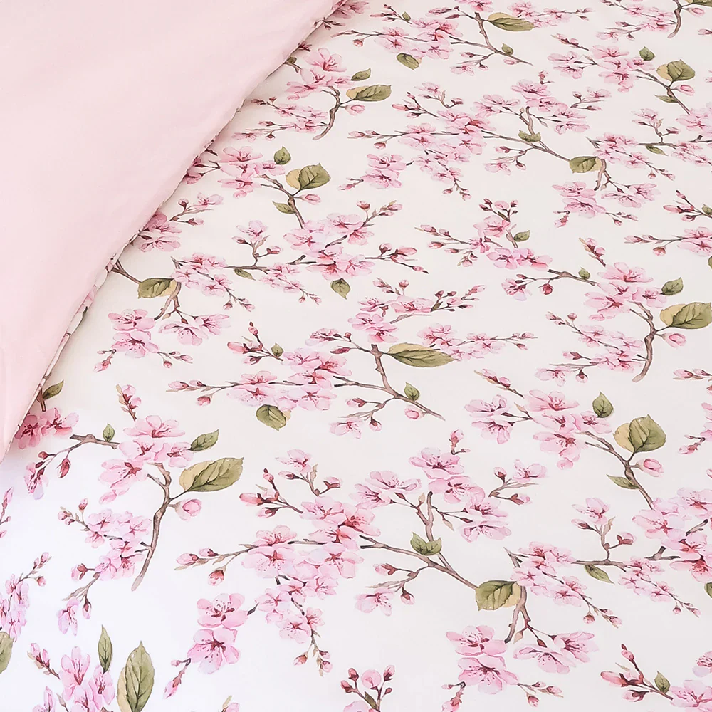 Snuggle Hunny Double Quilt Cover - Cherry Blossom - Image 2