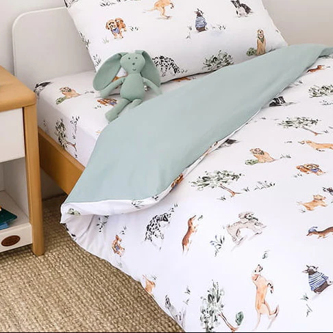 Snuggle Hunny Double Quilt Cover - Dog Park