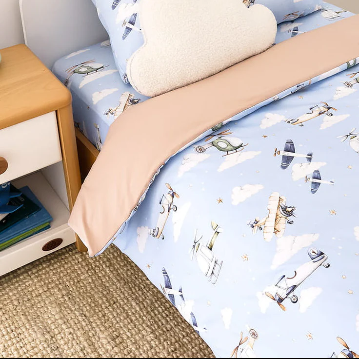 Snuggle Hunny Single Quilt Cover - Taking Flight