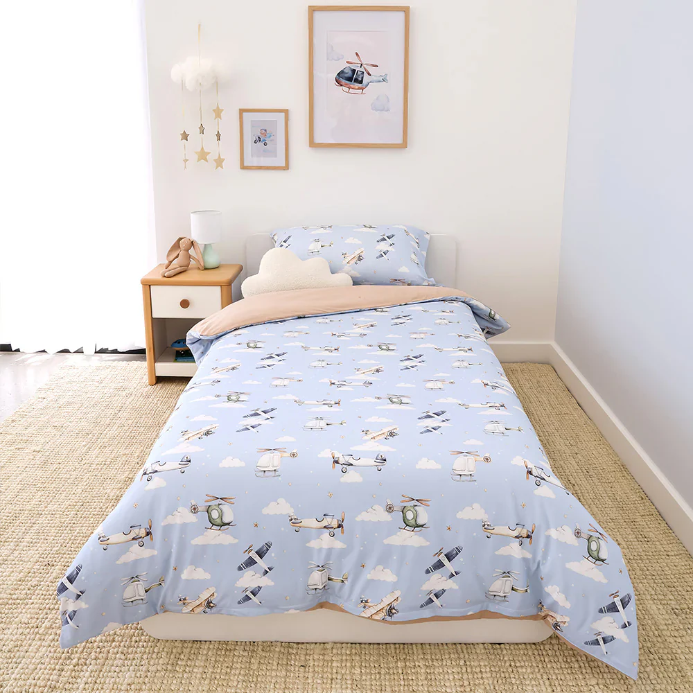 Snuggle Hunny Single Quilt Cover - Taking Flight - Image 3