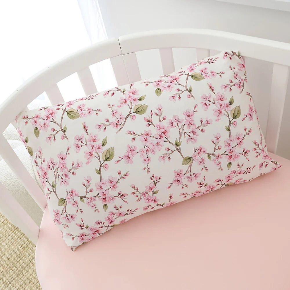 Snuggle Hunny Toddler Pillowcase 57 x 38cm-Cherry Blossom