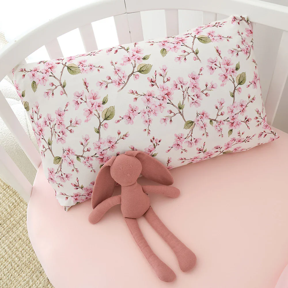 Snuggle Hunny Toddler Pillowcase 57 x 38cm-Cherry Blossom - Image 3