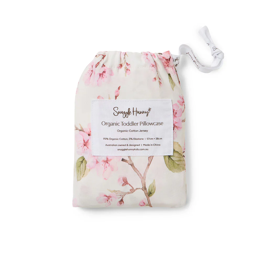 Snuggle Hunny Toddler Pillowcase 57 x 38cm-Cherry Blossom - Image 4