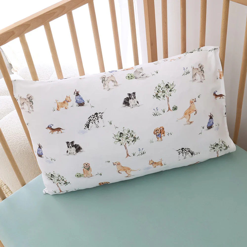Dog Park Toddler Pillowcase 57 x 38cm | Snuggle Hunny | Boori