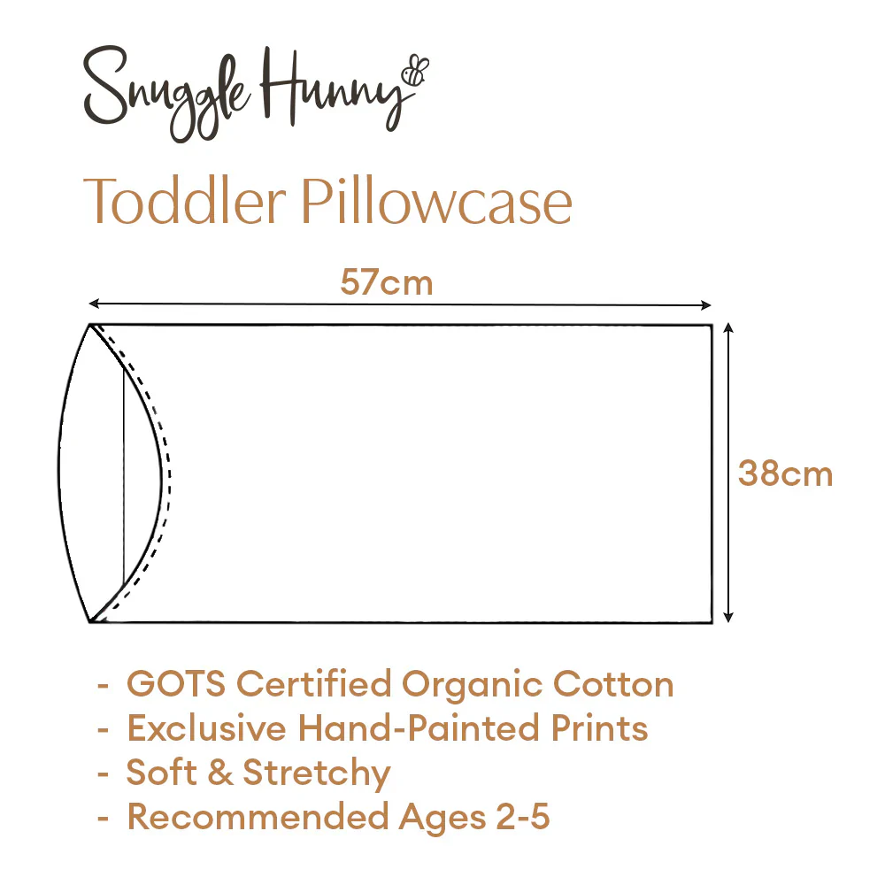 Snuggle Hunny Toddler Pillowcase 57 x 38cm-Cherry Blossom - Image 5