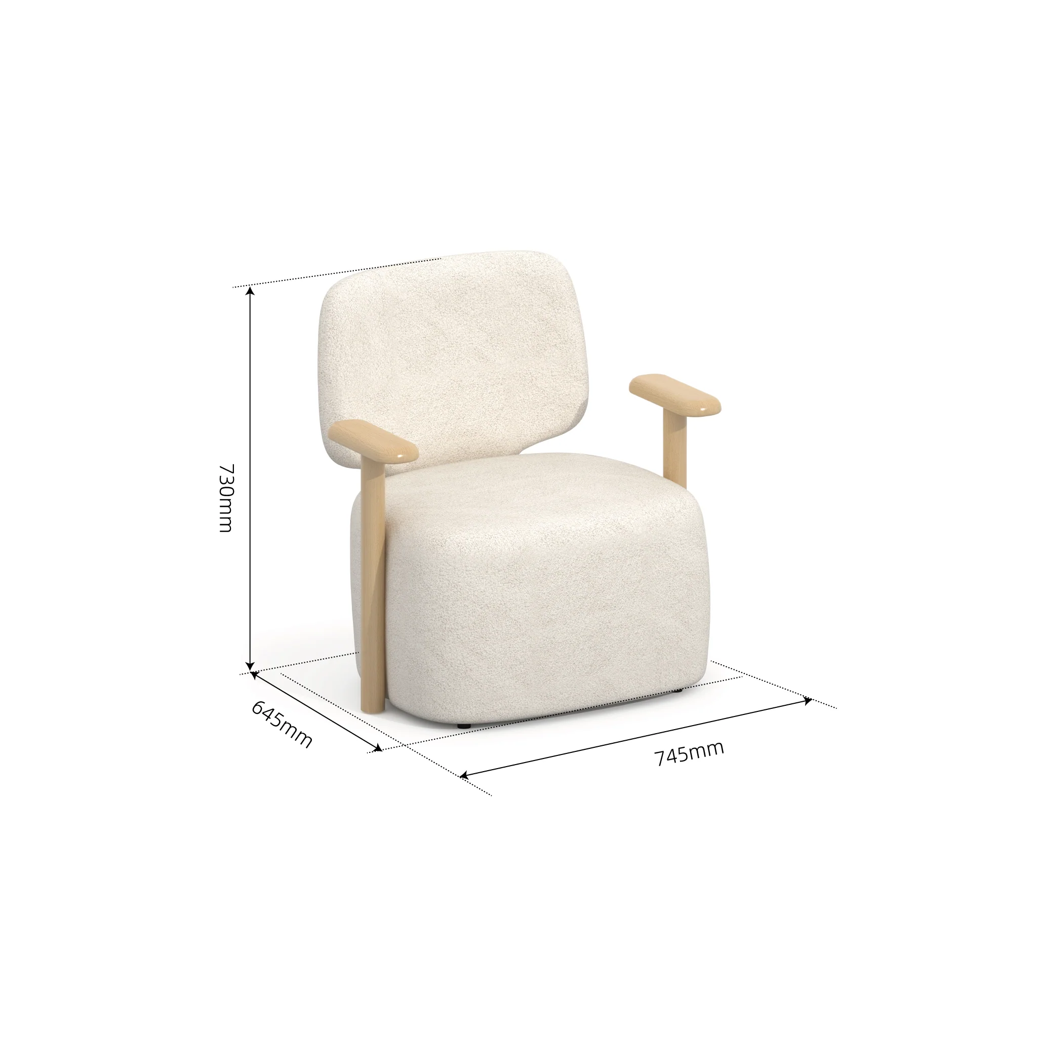 Sol Boucle Armchair - Image 2