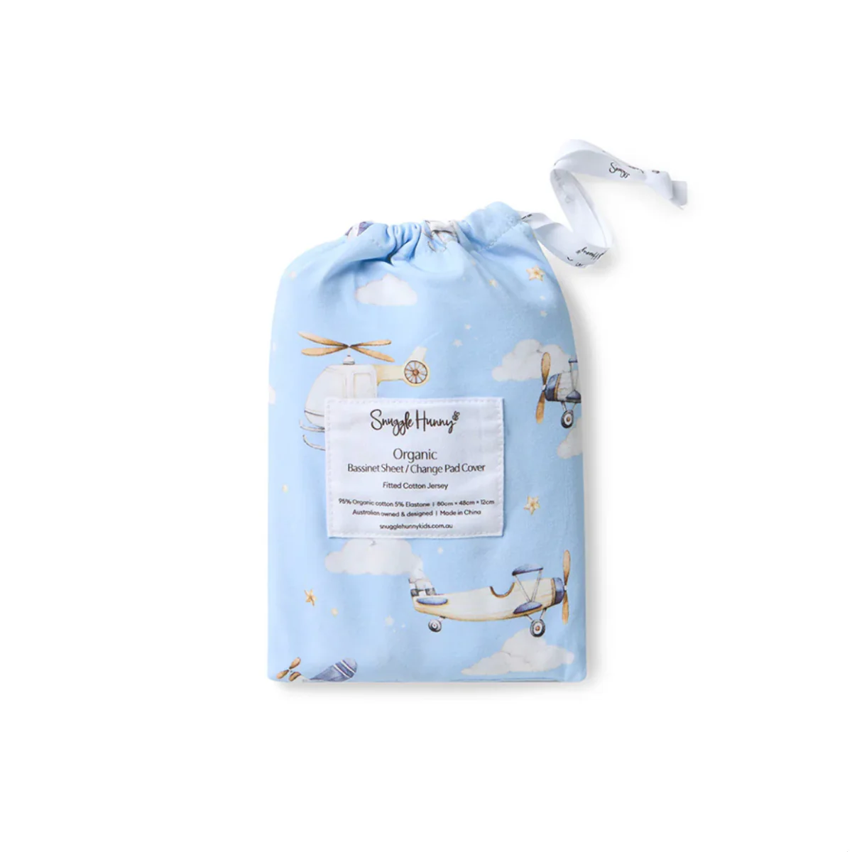 Taking Flight Organic Bassinet Sheet | Change Pad Cover - Image 4