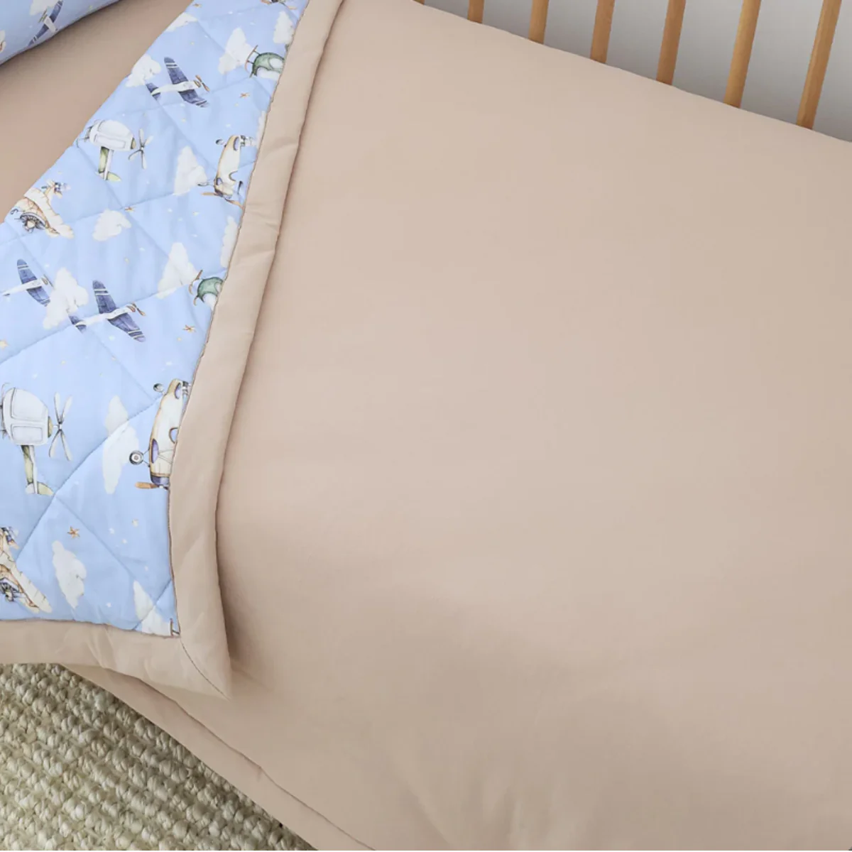 Taking Flight Organic Cotton Cot Comforter - Image 5
