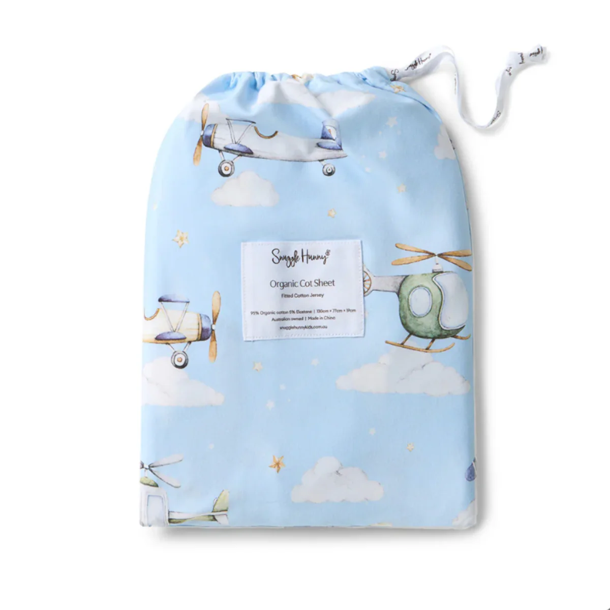 Taking Flight Organic Fitted Cot Sheet - Image 3