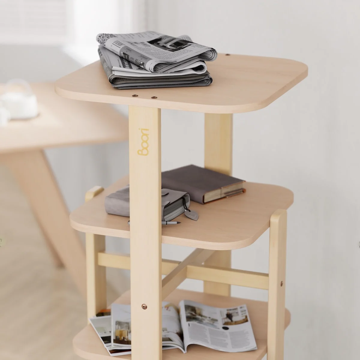 Tall Tidy Rotating Bookshelf - Image 12
