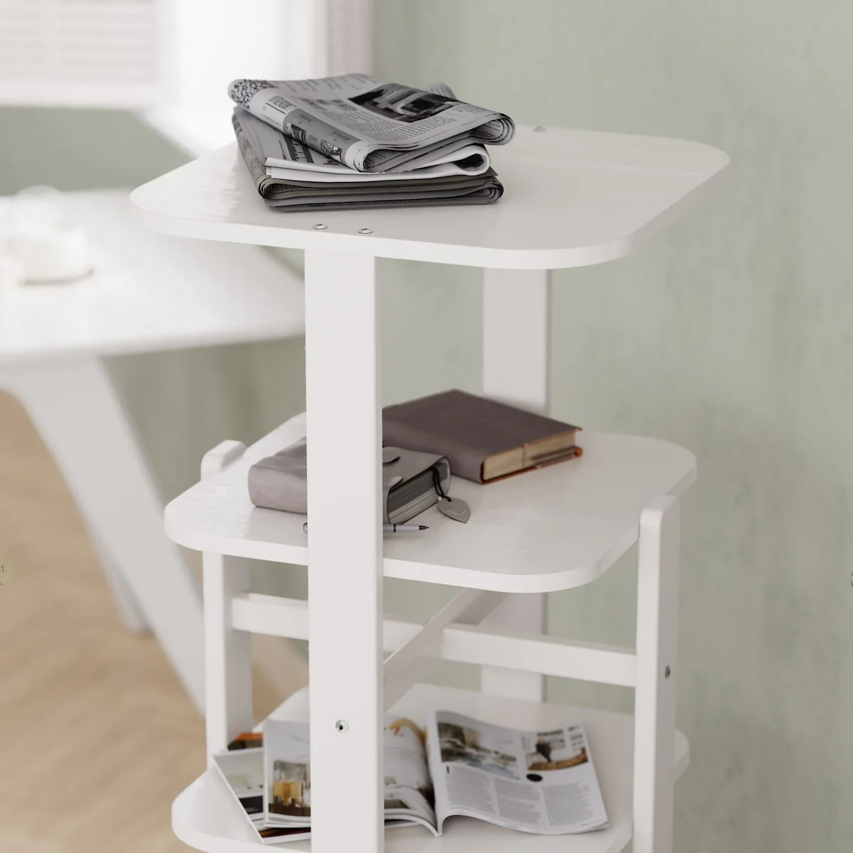 Tall Tidy Rotating Bookshelf - Image 13