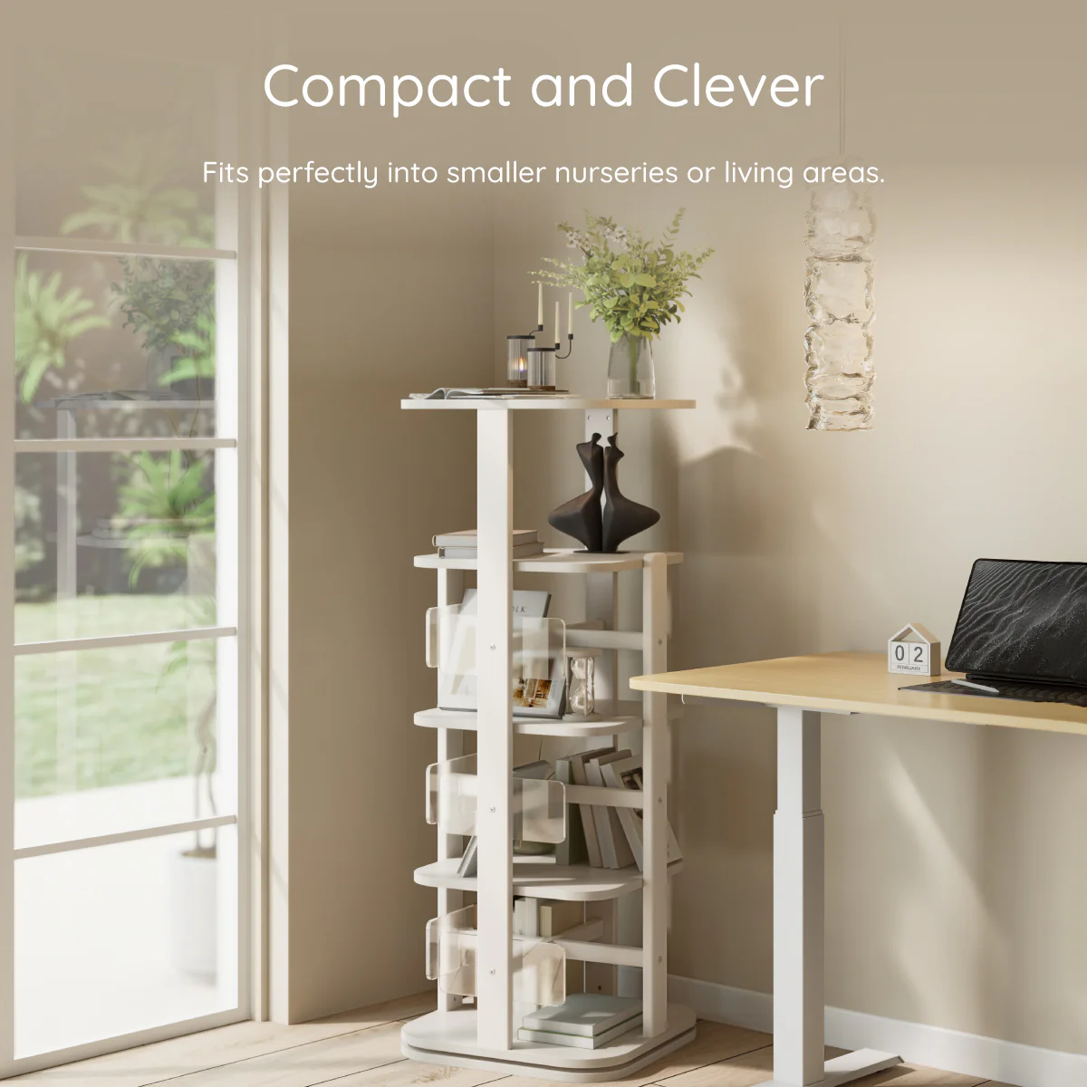 Tidy Rotating Bookshelf - Image 8