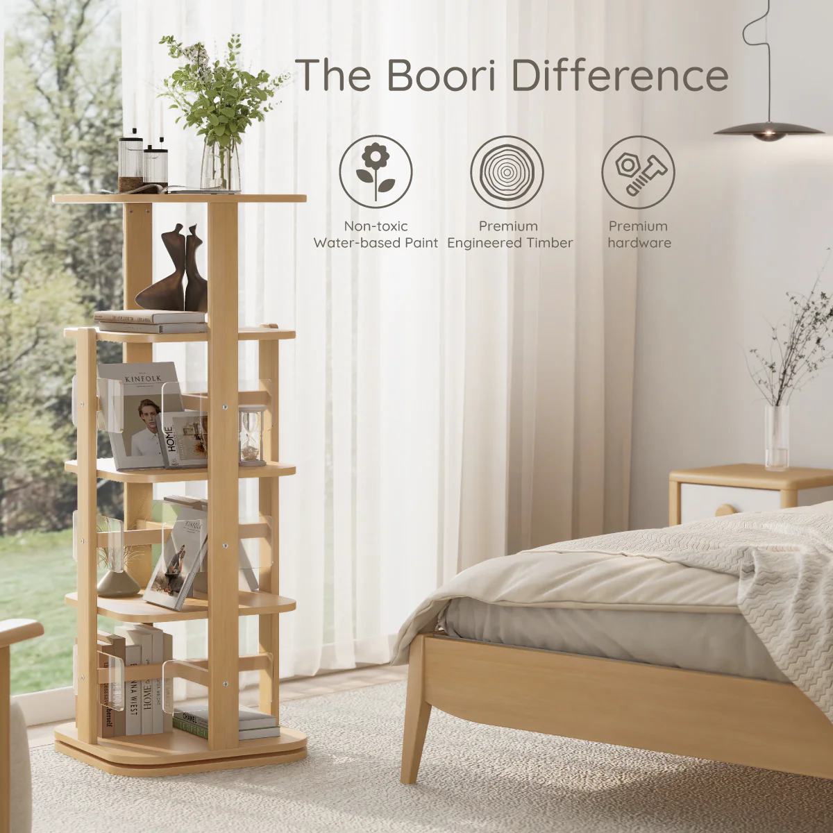 Tidy Rotating Bookshelf - Image 9