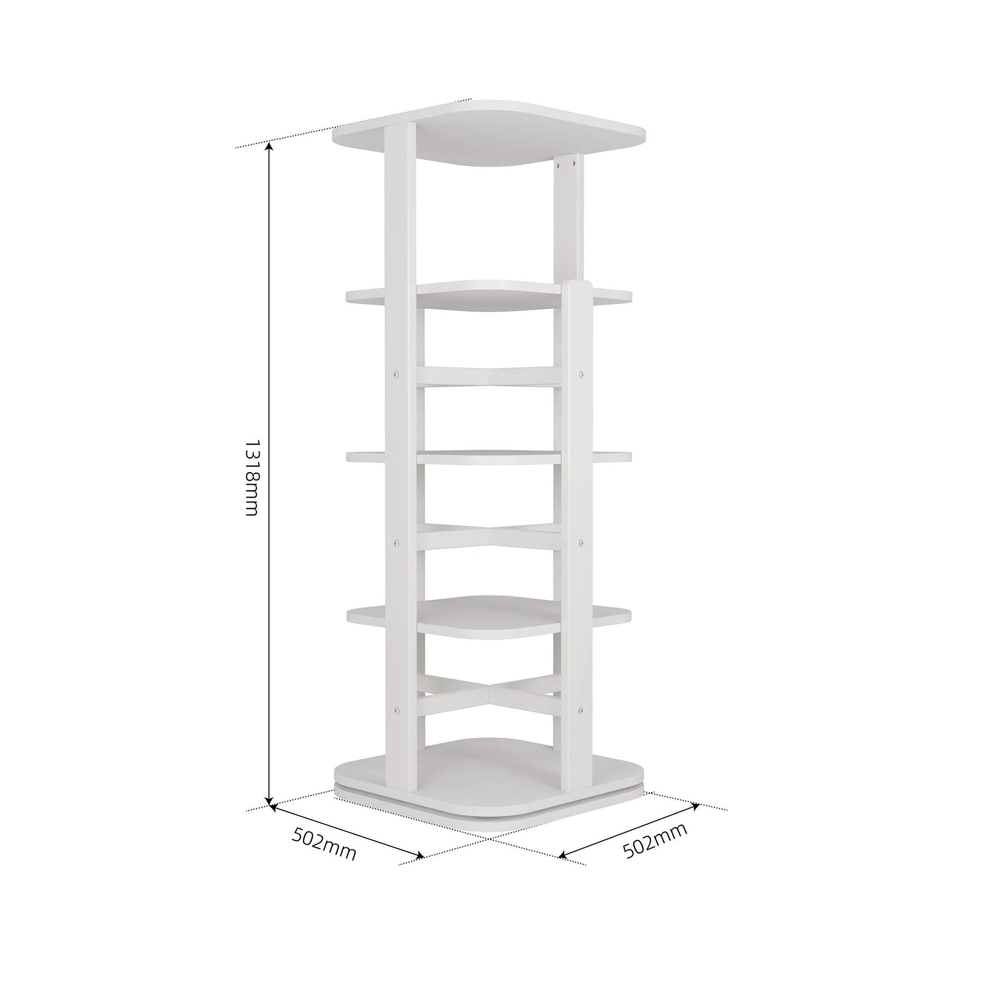 Tall Tidy Rotating Bookshelf - Image 9