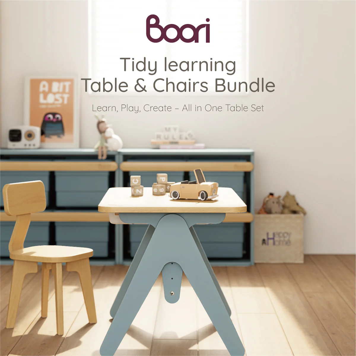 Tidy Learning Table & 2 Chairs Bundle - Image 3