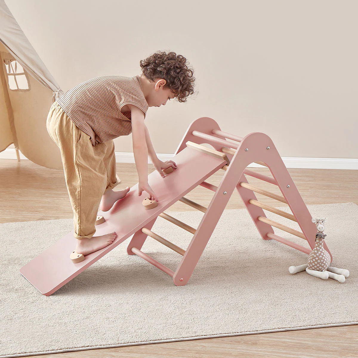 Tidy Pikler Climbing Triangle & Ramp 2 Piece Set