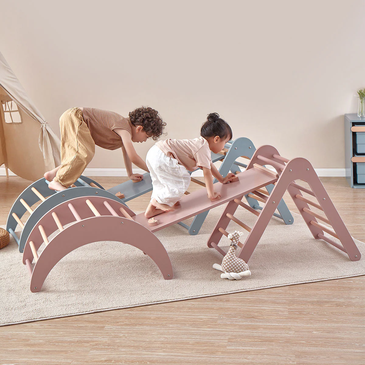 Tidy Pikler Climbing Triangle & Ramp 2 Piece Set - Image 4