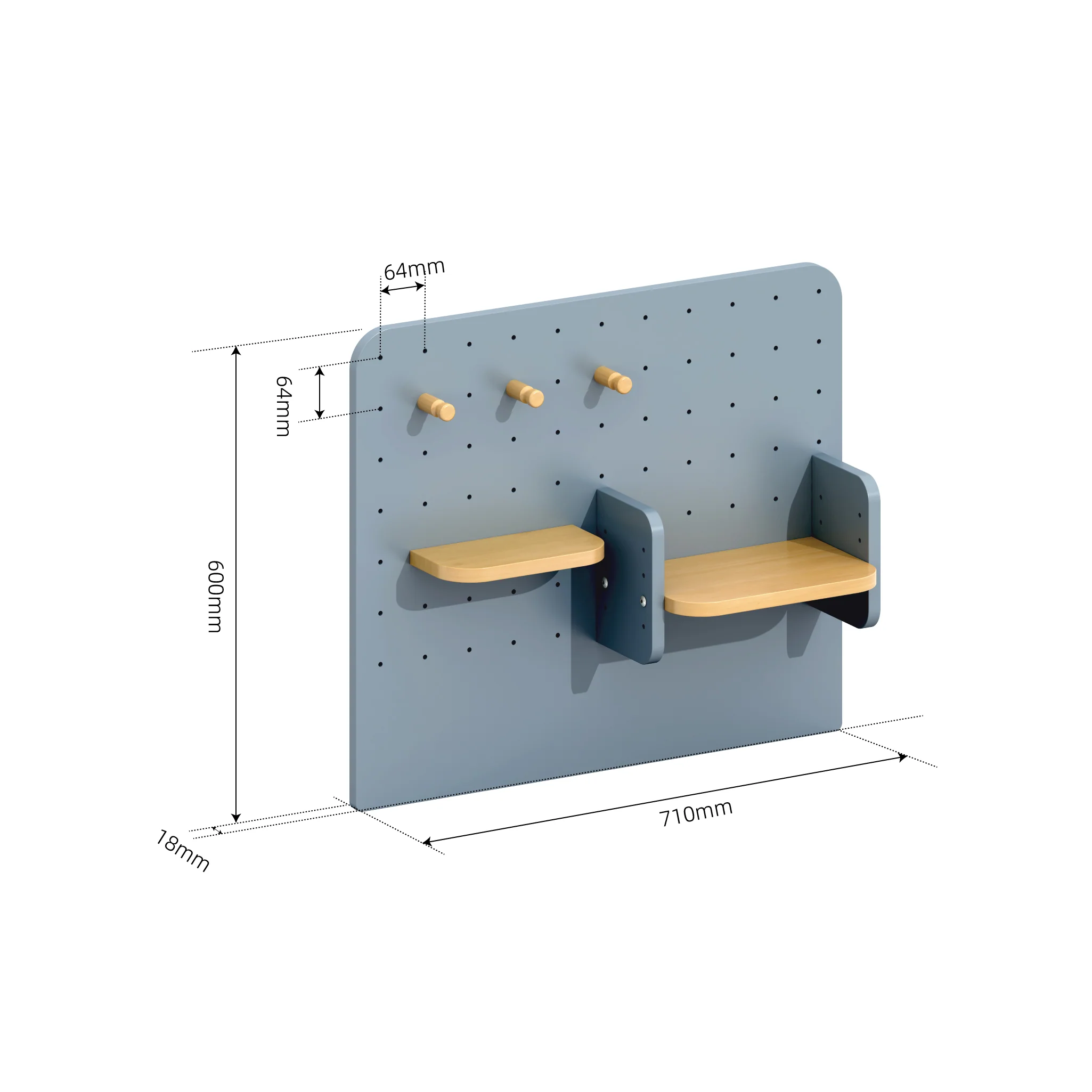Tidy Toy Cabinet Pegboard | Smart Vertical Toy Storage - Image 2