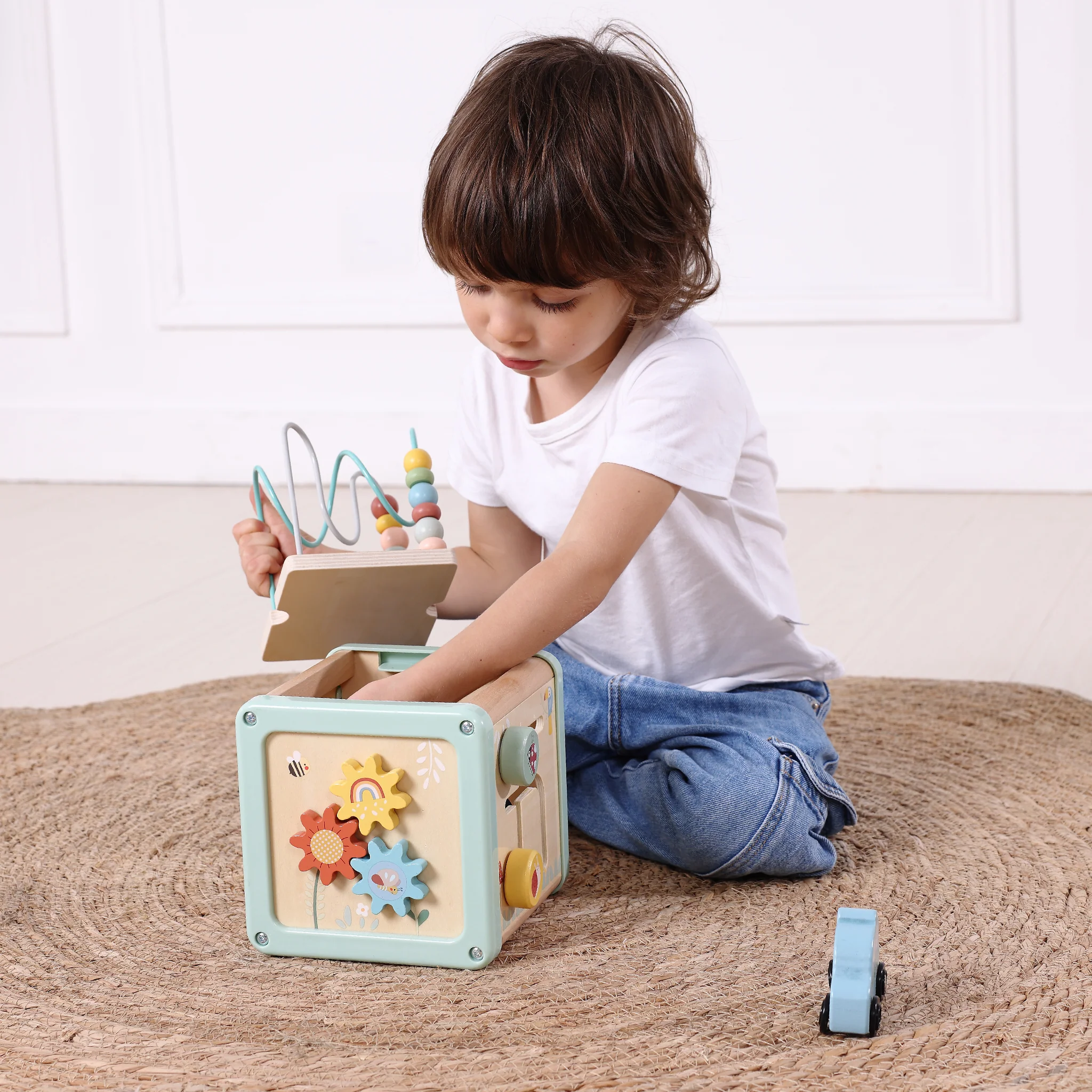 Tooky Toy Play Cube | 5-in-1 Wooden Multi-Activity Cube for Toddlers - Image 10