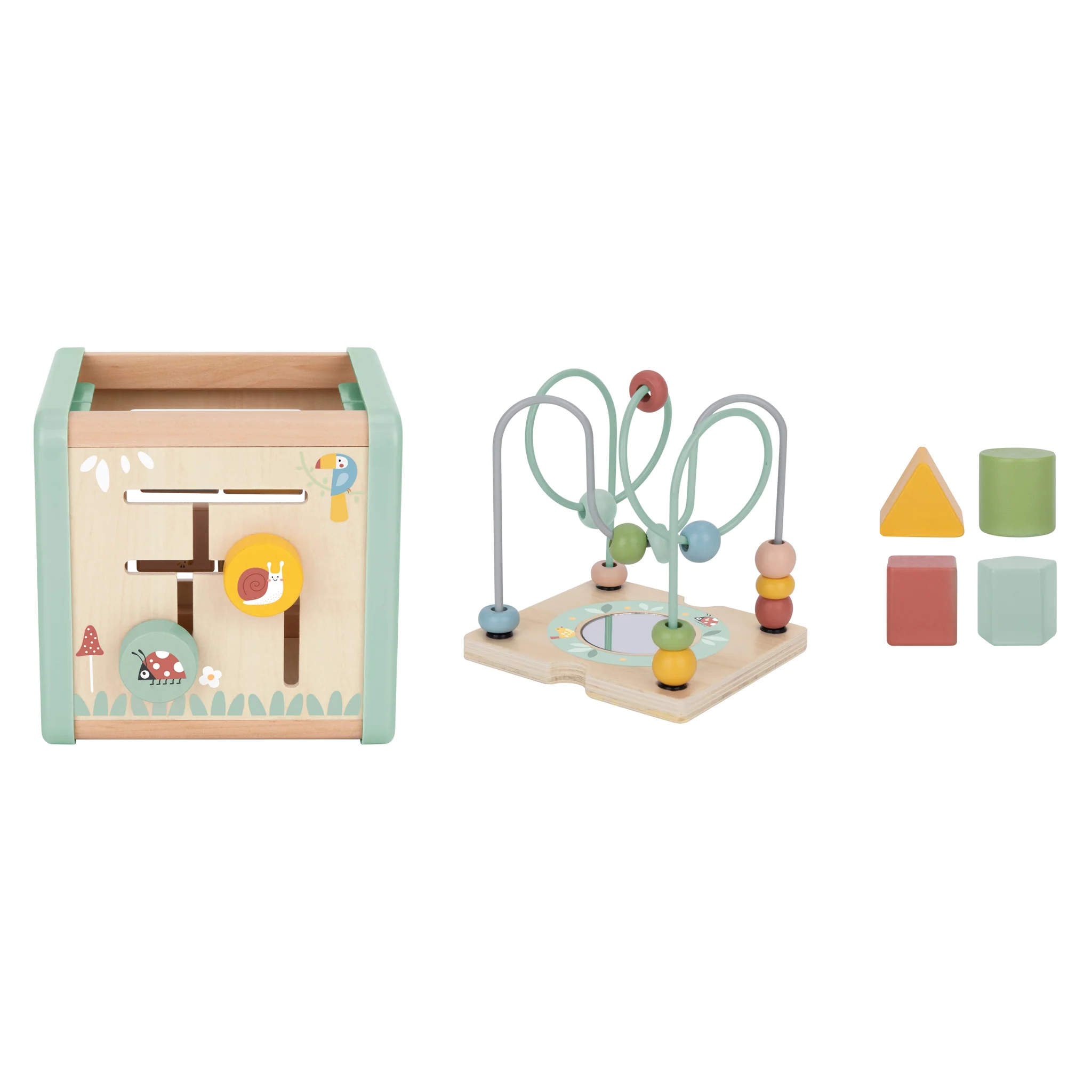 Tooky Toy Play Cube | 5-in-1 Wooden Multi-Activity Cube for Toddlers - Image 2