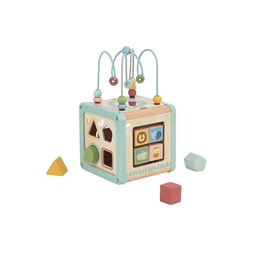 Tooky Toy Play Cube | 5-in-1 Wooden Multi-Activity Cube for Toddlers - Image 6