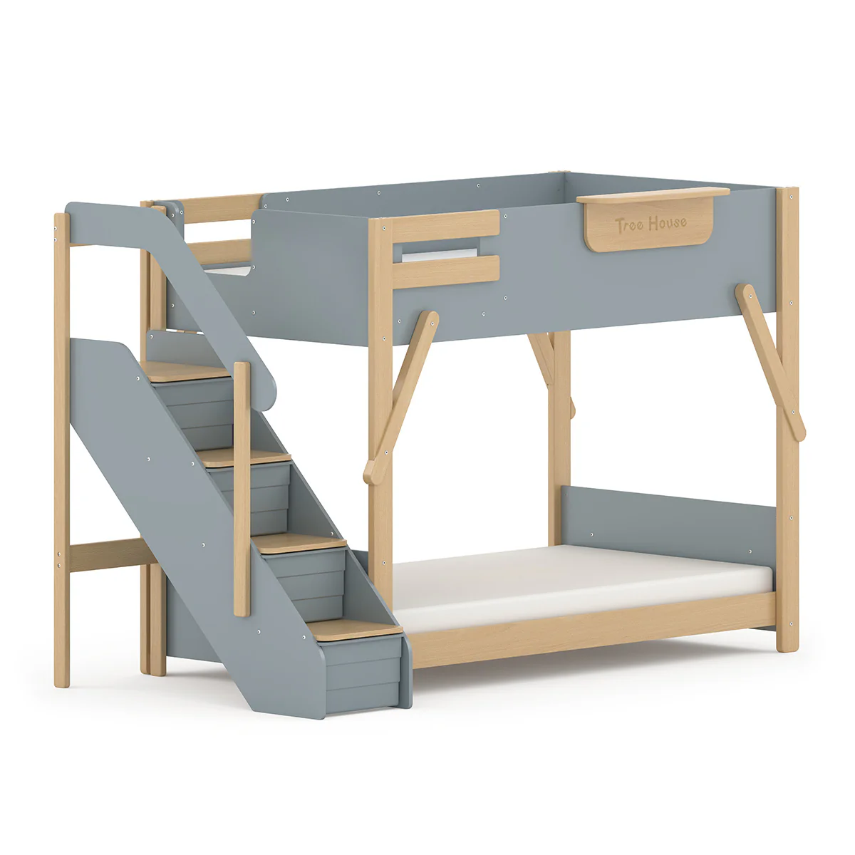 Treehouse King Single Bunk Bed + Storage Staircase - Image 14
