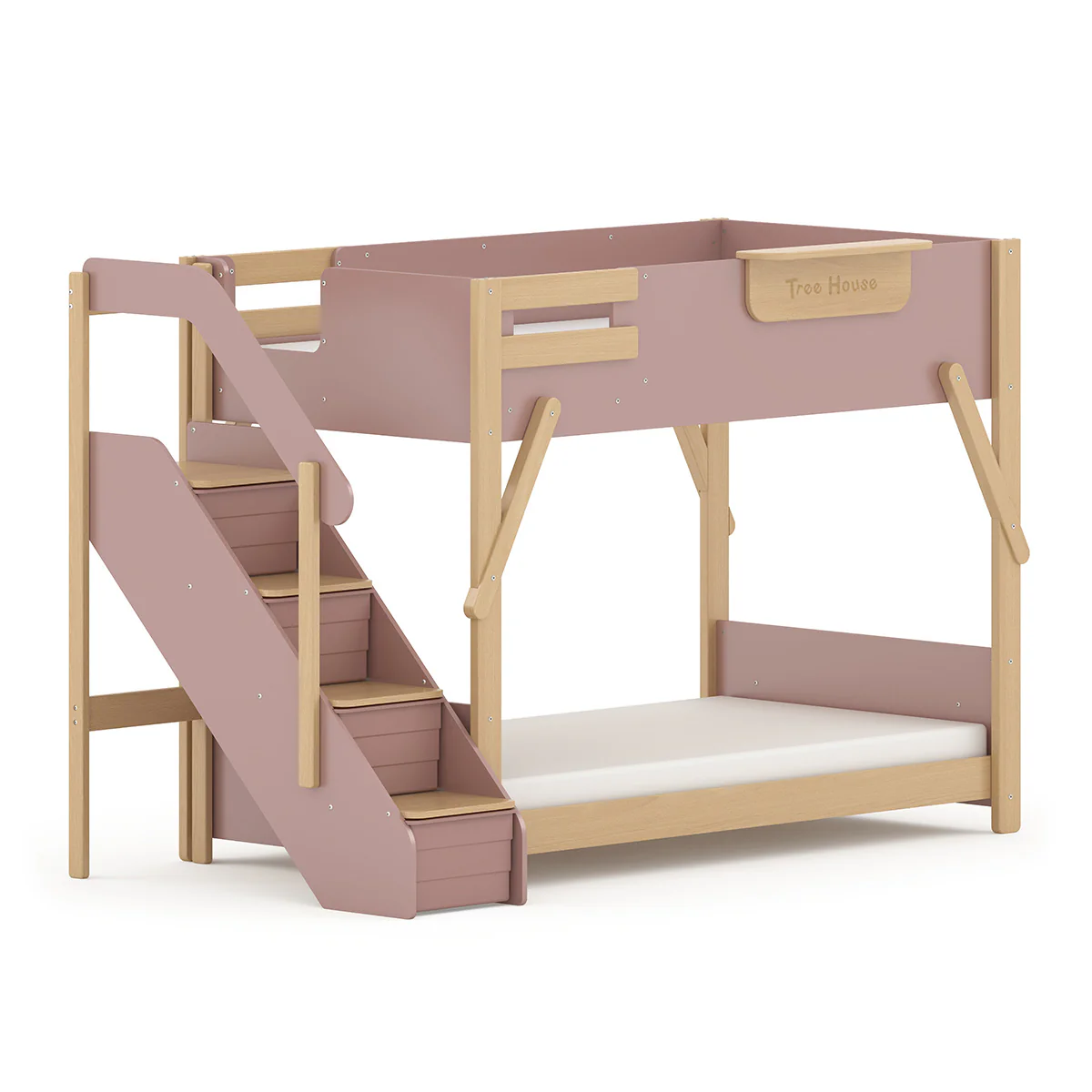 Treehouse King Single Bunk Bed + Storage Staircase - Image 15