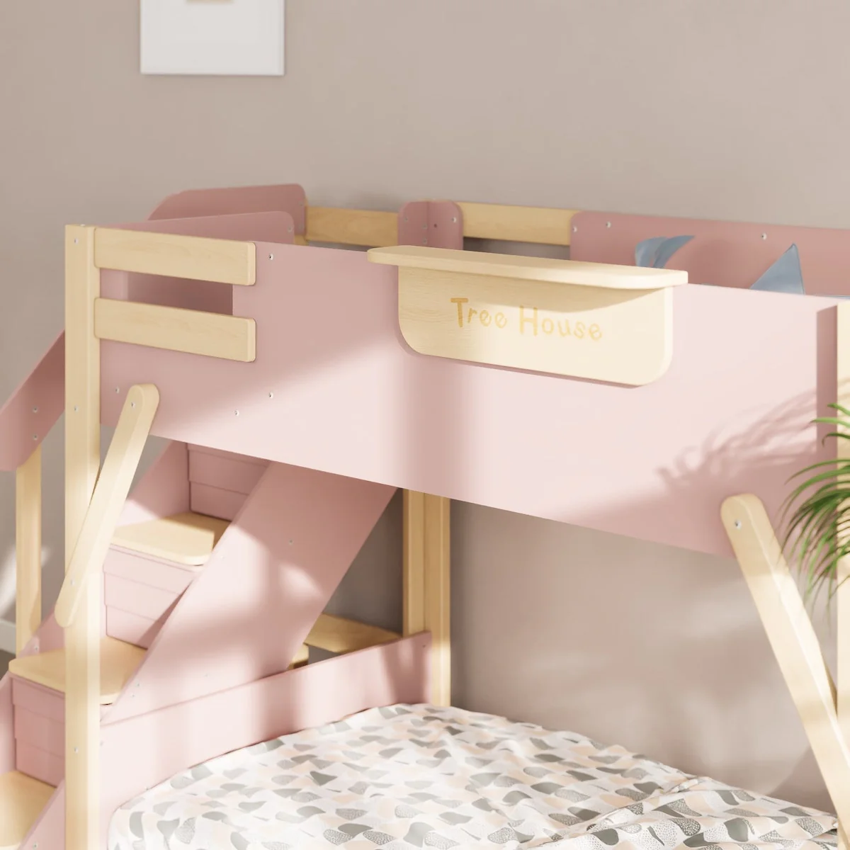 Treehouse King Single Bunk Bed + Storage Staircase - Image 9