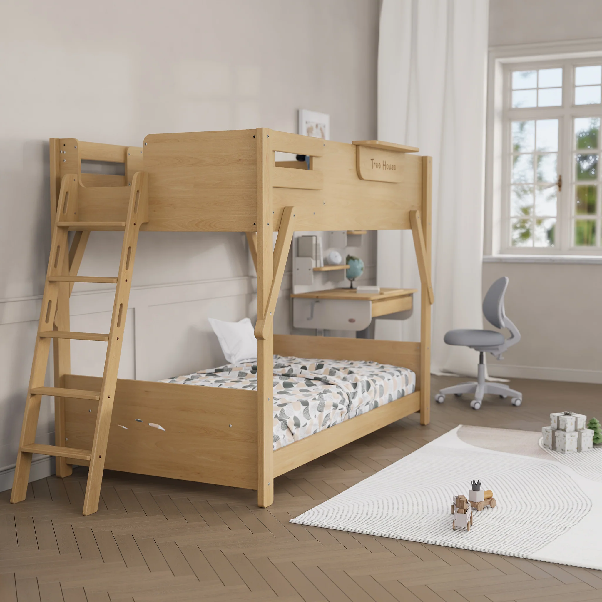 Treehouse King Single Bunk + Ladder - Image 17
