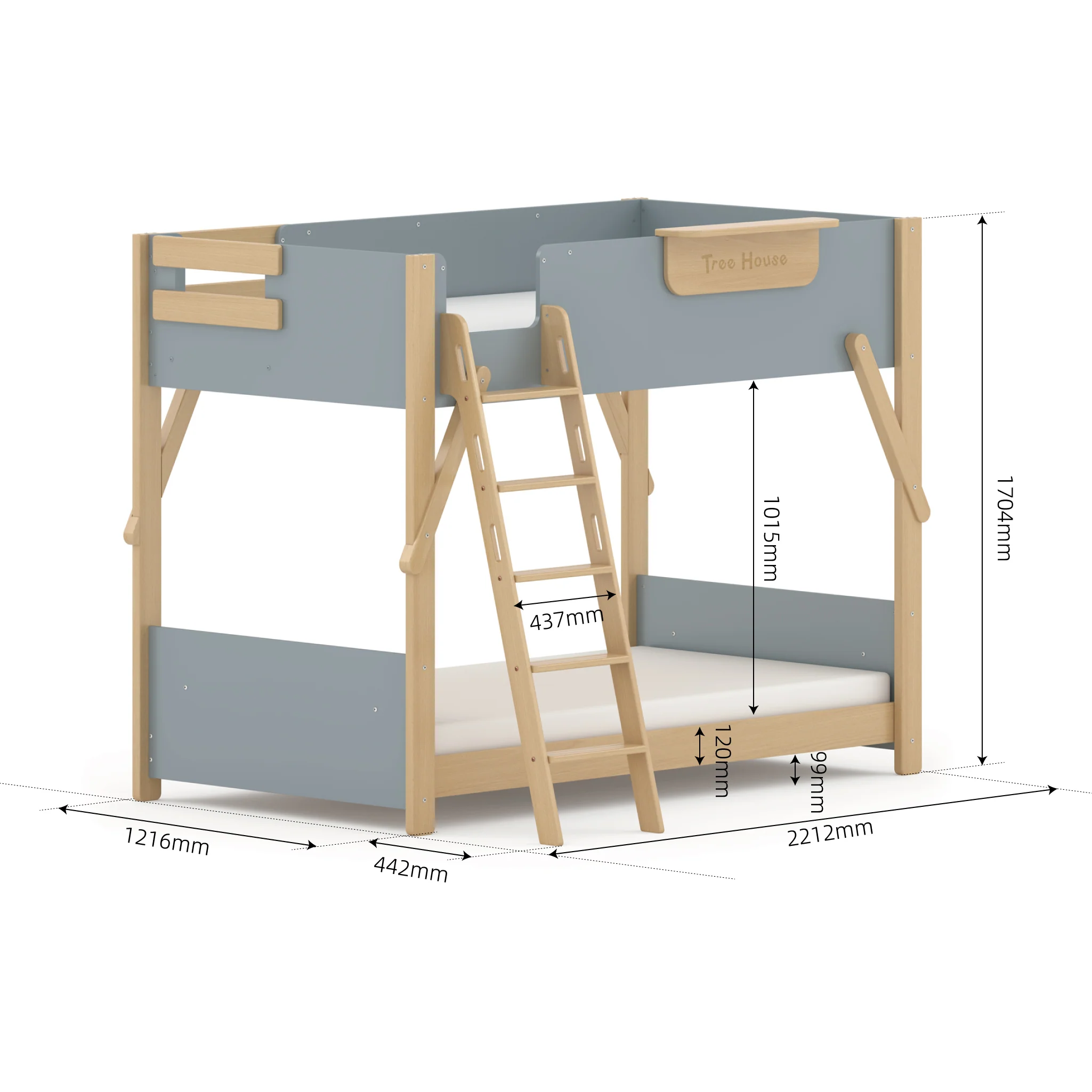 Treehouse King Single Bunk + Ladder - Image 2