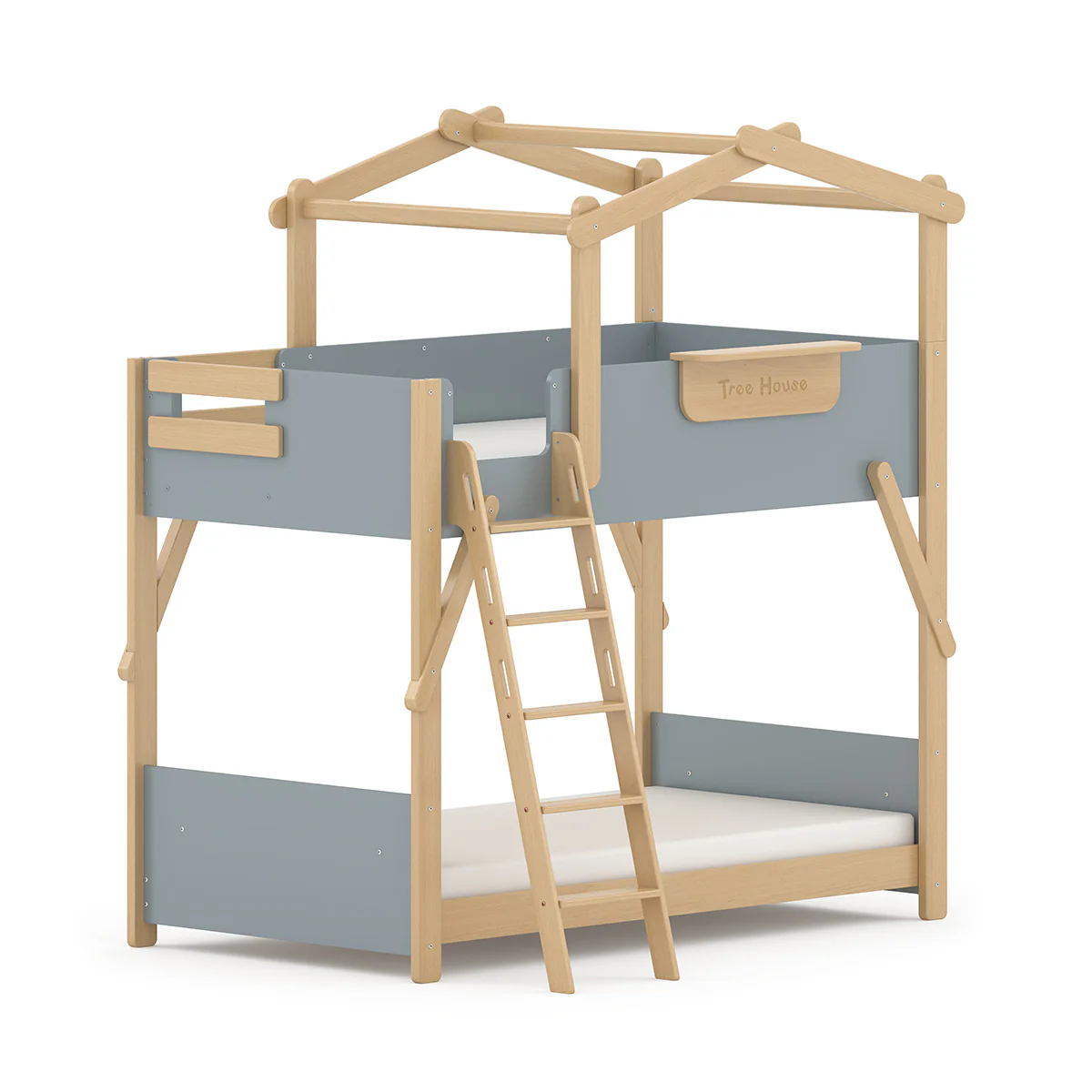 Treehouse King Single Bunk + Roof Frame and Ladder - Image 14