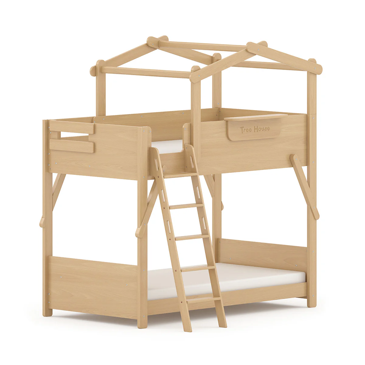 Treehouse King Single Bunk + Roof Frame and Ladder - Image 15