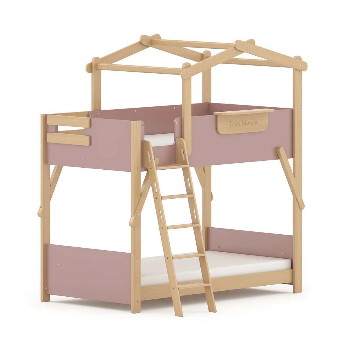 Treehouse King Single Bunk + Roof Frame and Ladder - Image 16