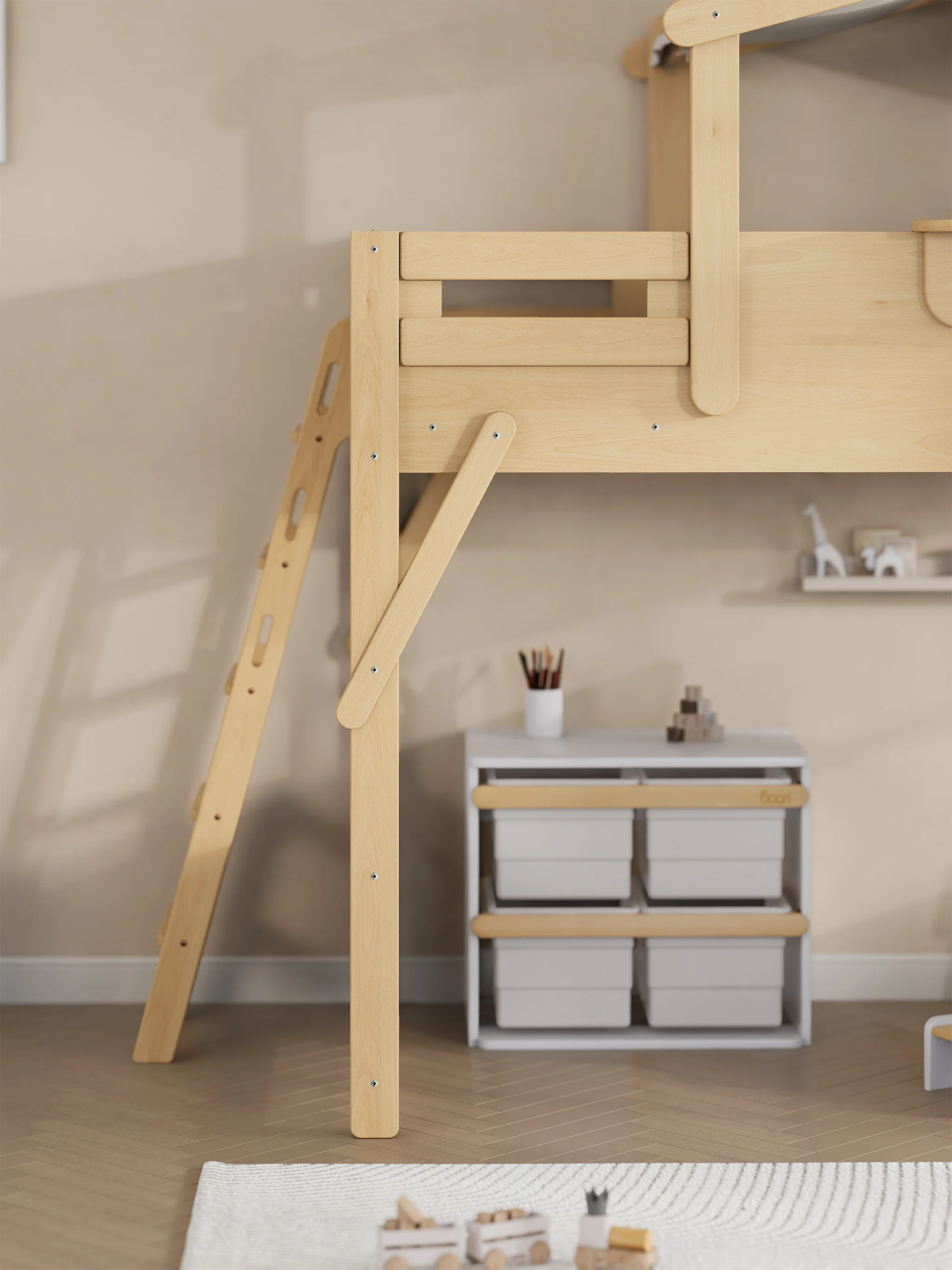 Treehouse King Single Loft + Roof Frame and Ladder - Image 15