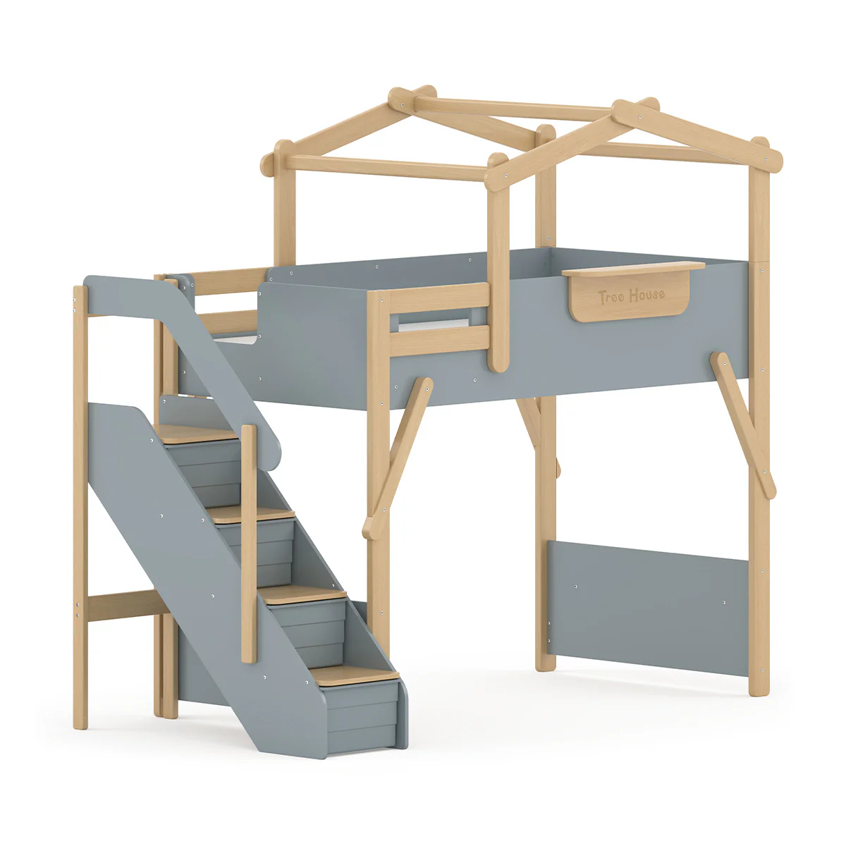 Treehouse King Single Loft + Roof Frame and Storage Staircase - Image 15