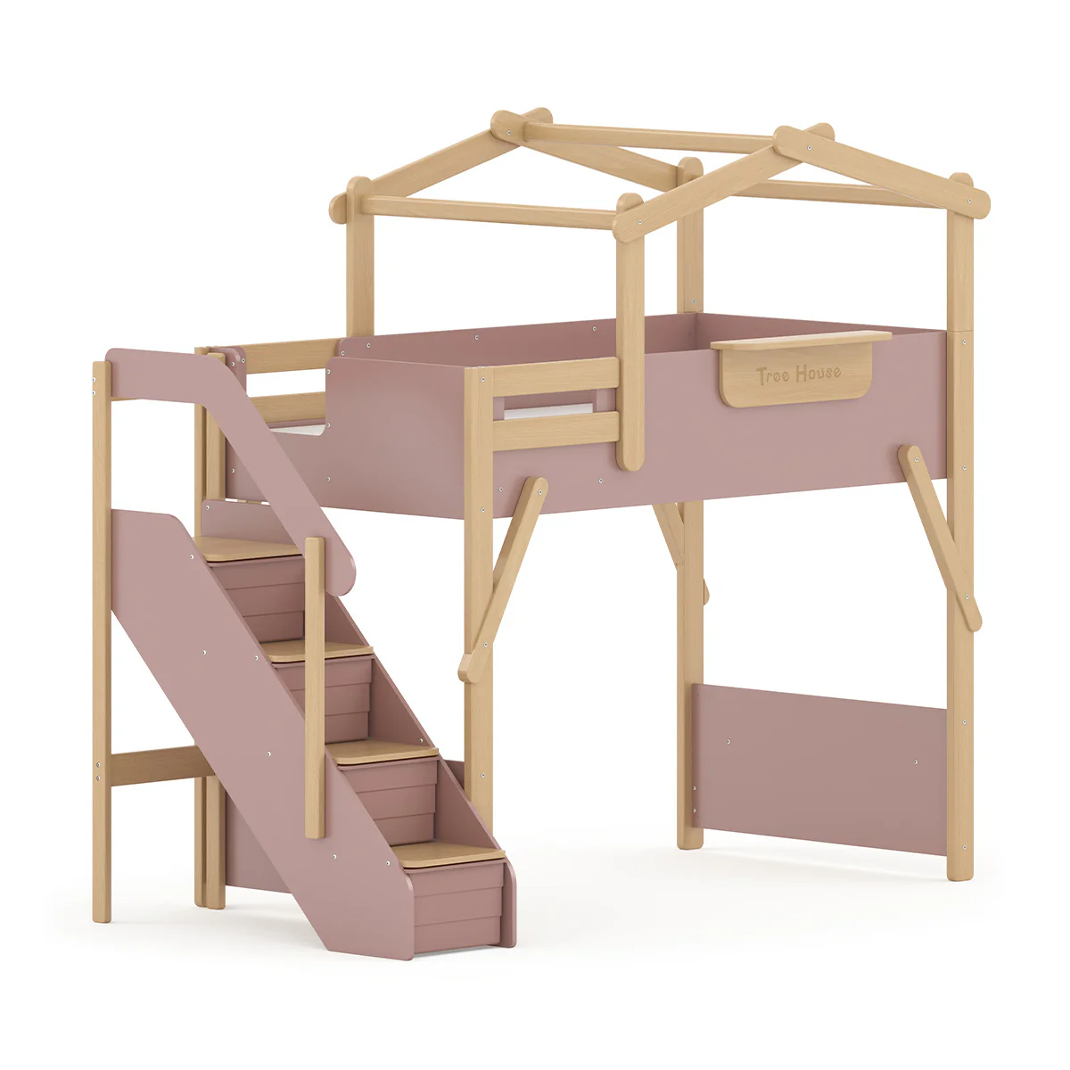 Treehouse King Single Loft + Roof Frame and Storage Staircase - Image 17