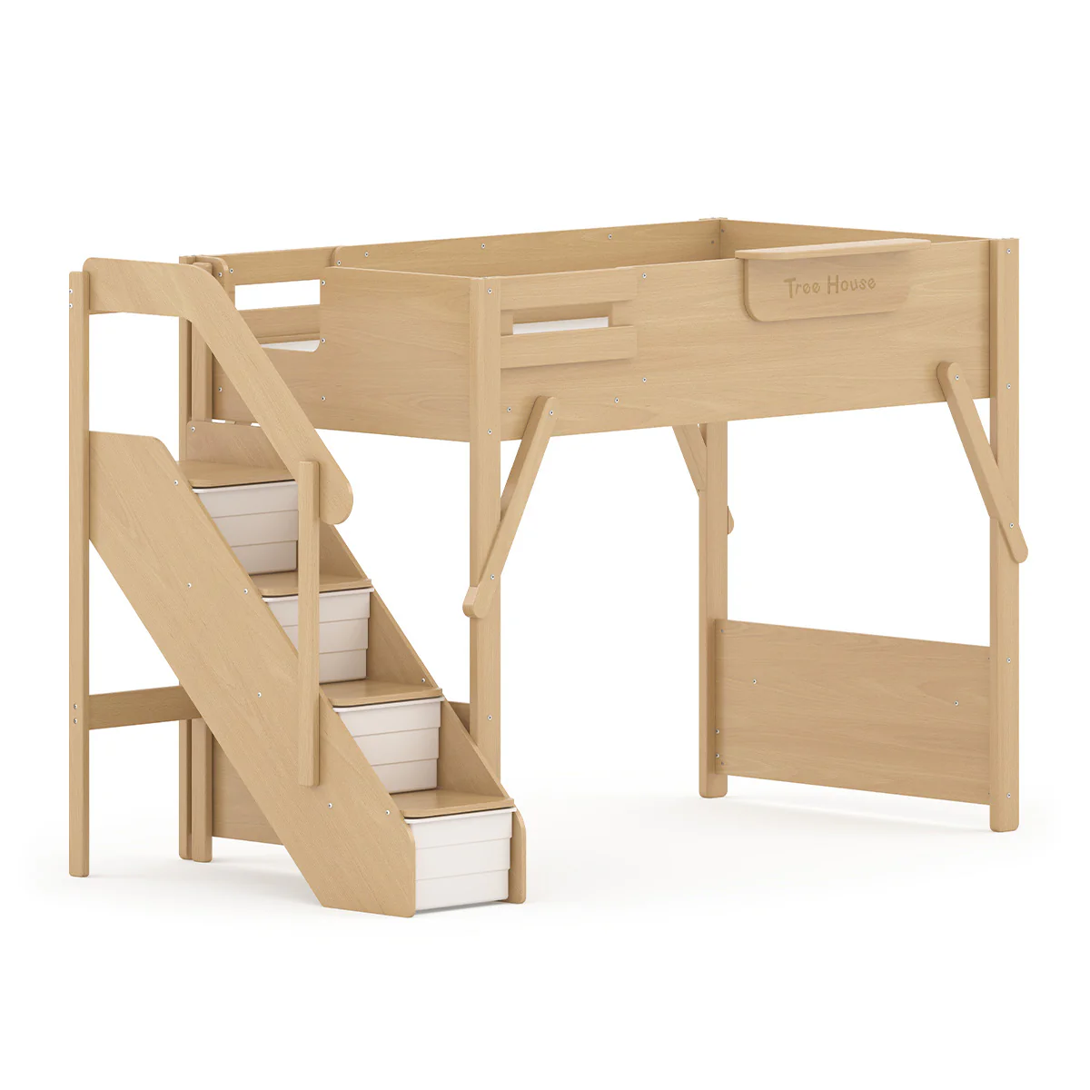 Treehouse King Single Loft + Storage Staircase - Image 13