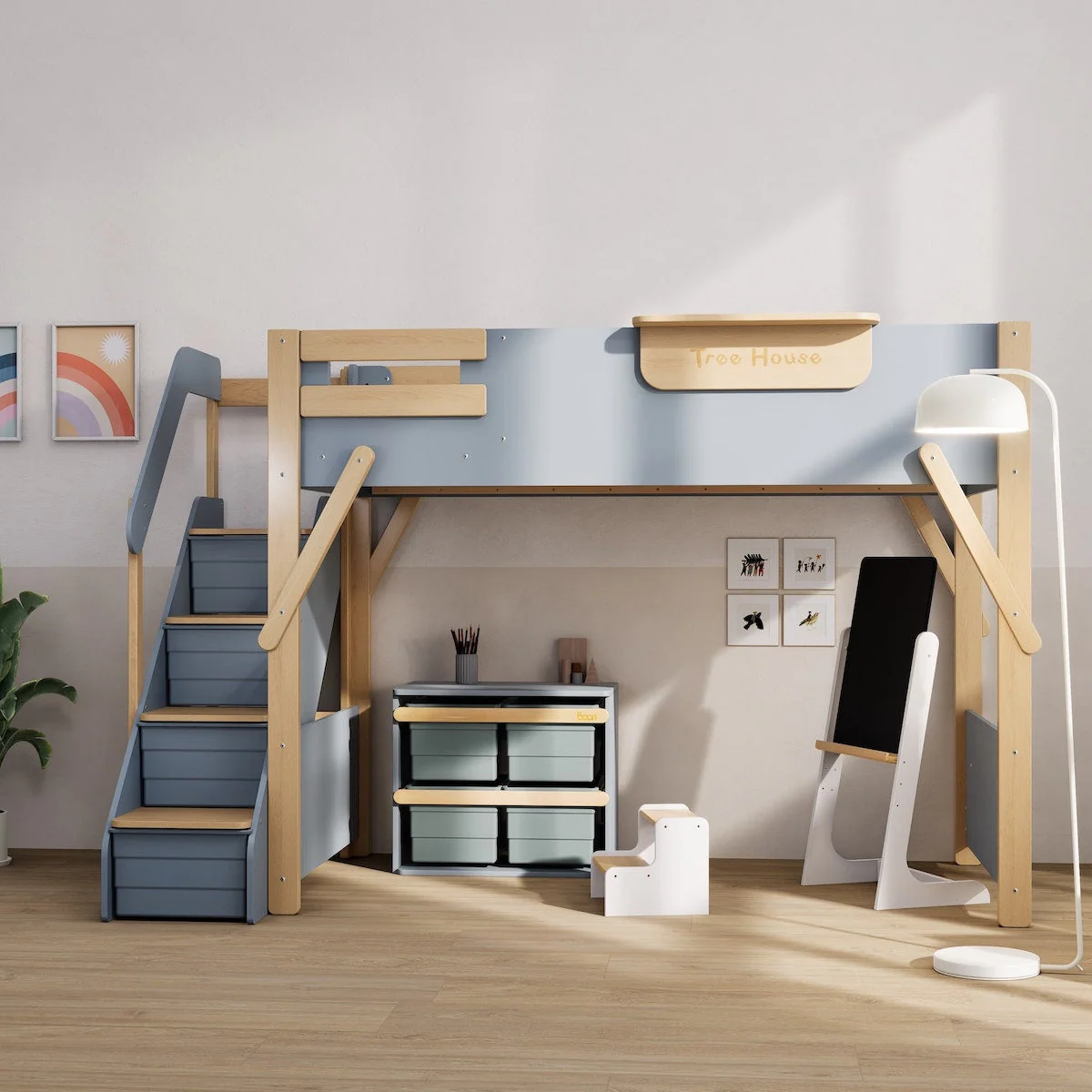 Treehouse King Single Loft + Storage Staircase - Image 2