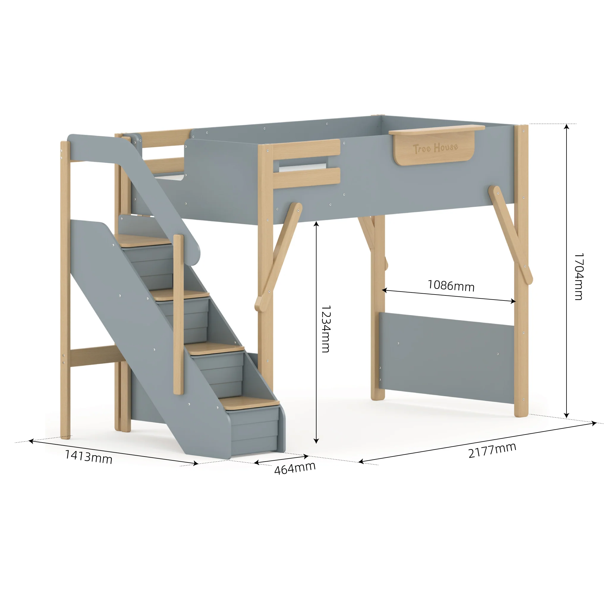 Treehouse King Single Loft + Storage Staircase - Image 3