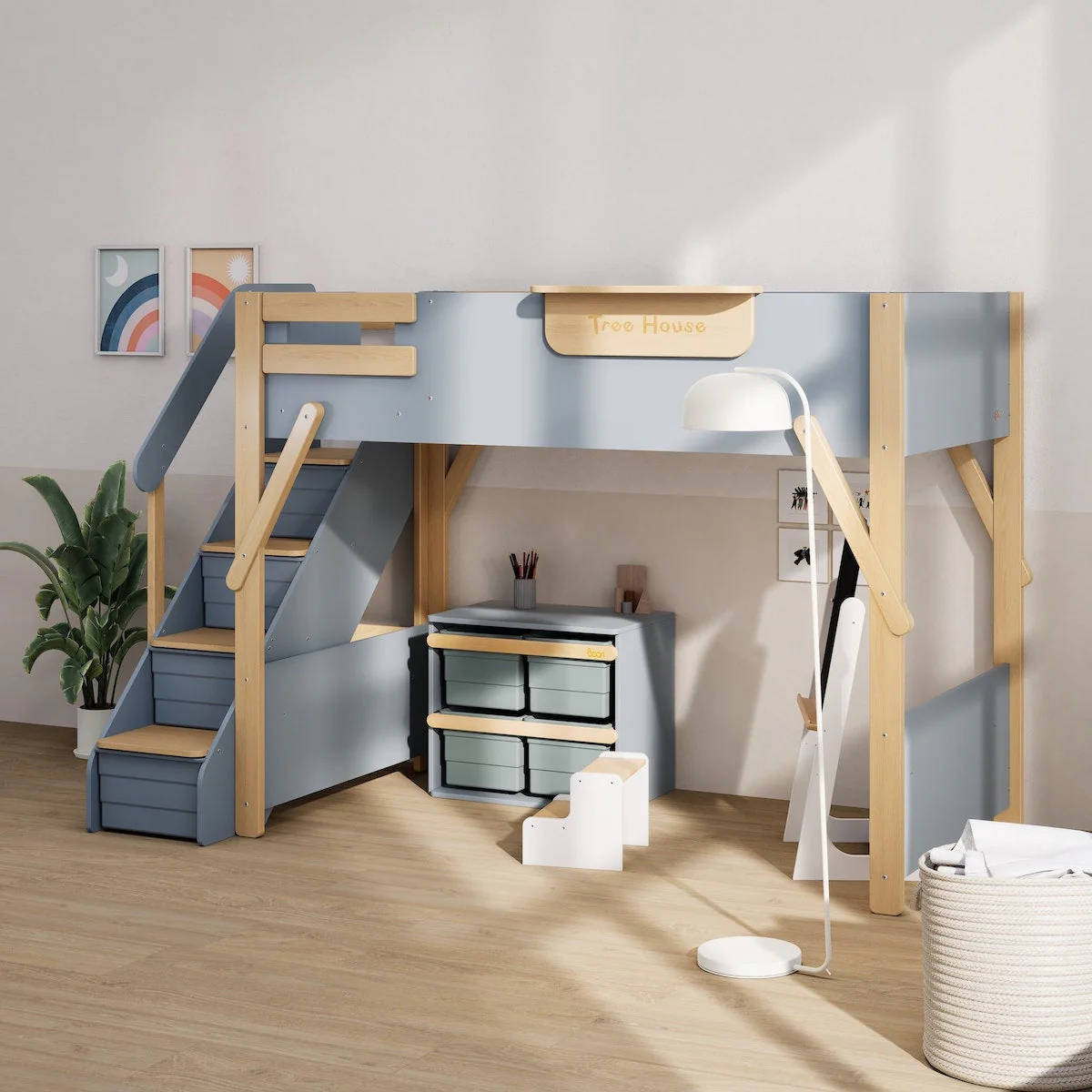 Treehouse King Single Loft + Storage Staircase - Image 4
