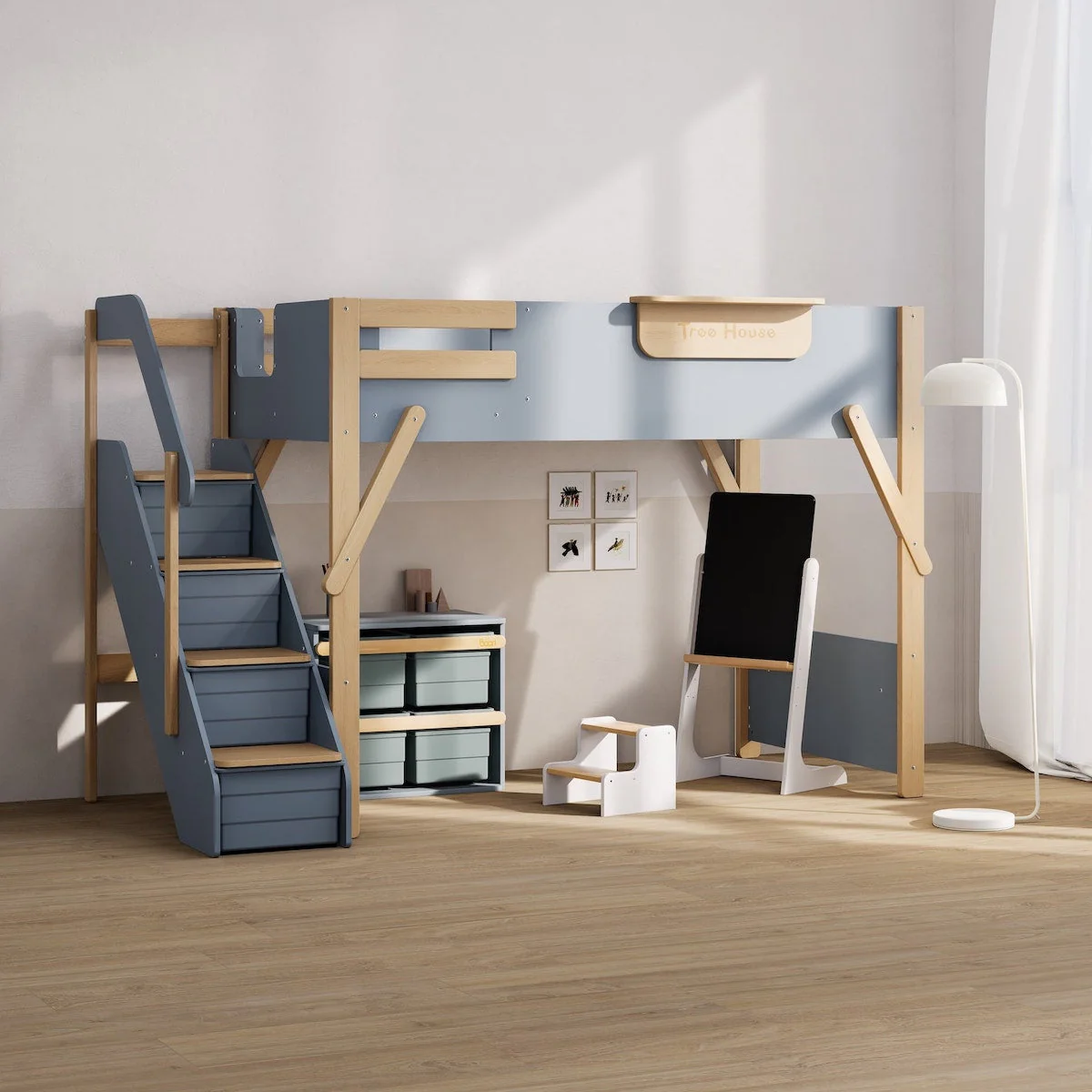 Treehouse King Single Loft + Storage Staircase - Image 5
