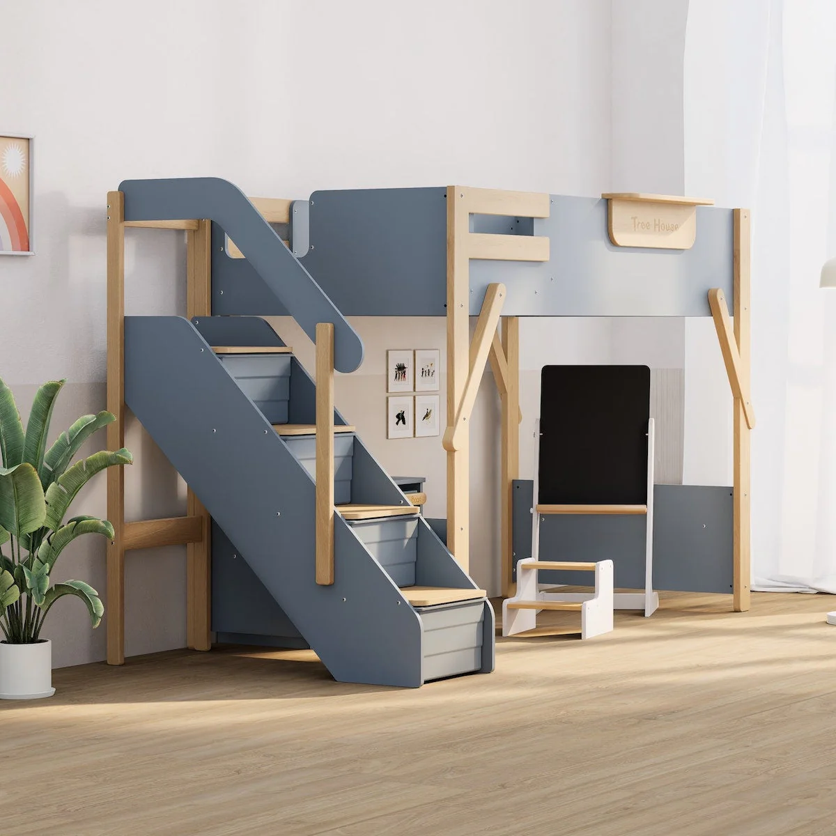 Treehouse King Single Loft + Storage Staircase - Image 6