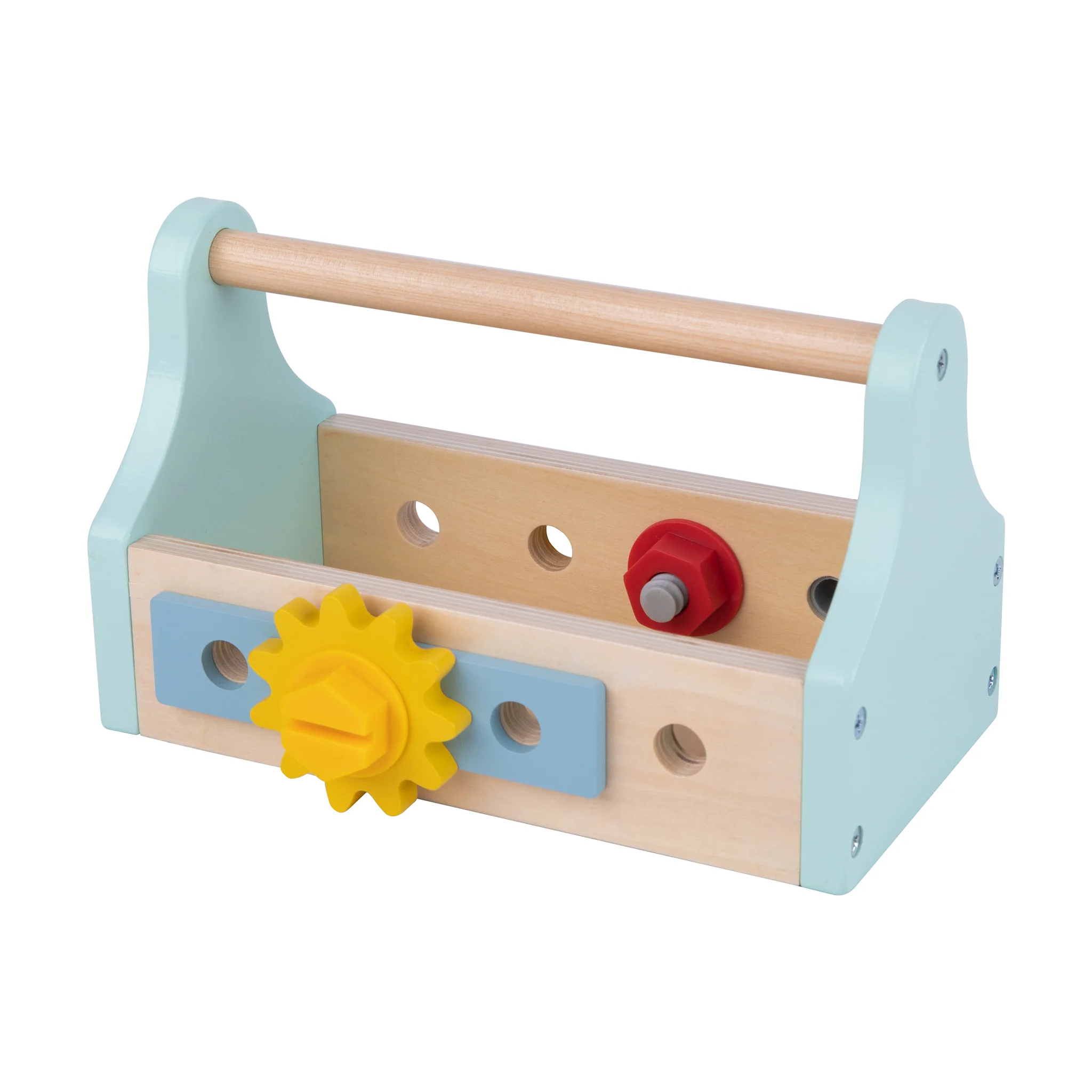 Tooky Toy Wooden Tool Box Set | Builder Playset for Kids - Image 5